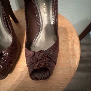 Antonio Melani Snakeskin Heels 7.5